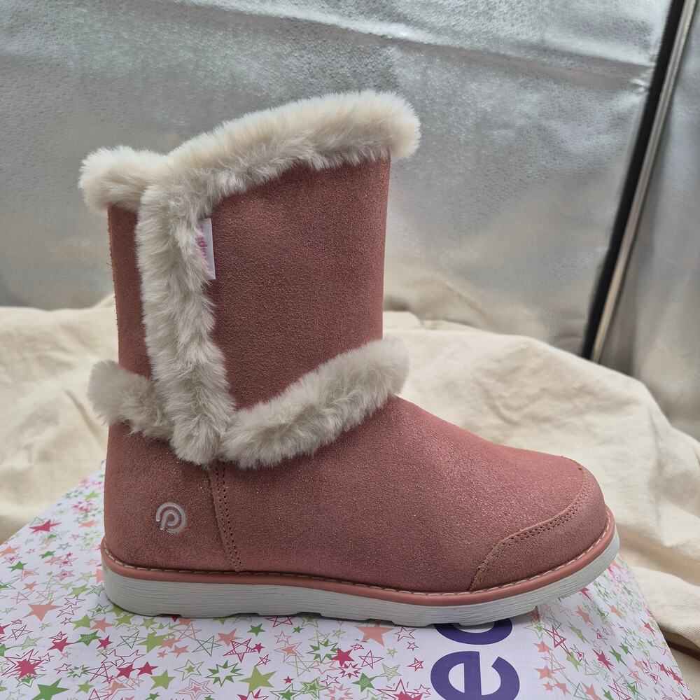NEW pediped Girls Flex Trout First Walker Shoe BOOTIE, Pink, 3.5 little toddler